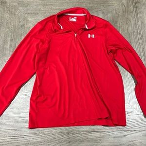 RED UNDER ARMOUR PULLOVER